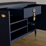 Комод-буфет Elsa Dreams Blue с открытыми полками   варинант исполнения - 1 | Loft Concept в Москве