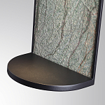 Настенный светильник зеленого цвета с черной рамкой овальной формы с полкой Herbarium  варинант исполнения - 5 | Loft Concept в Москве