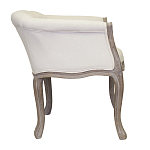 Кресло низкое в стиле прованс Бежевый Лен Louis French Armchair  варинант исполнения - 1 | Loft Concept в Москве