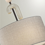 Люстра с серым тканевым плафоном Flourish варинант исполнения - 4 | Loft Concept в Москве