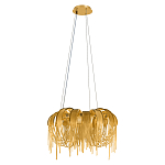 Люстра подвесная круглая с изогнутыми металлическими дугами и ниспадающими цепочками 65 см Atlantis Chain варинант исполнения - 2 | Loft Concept в Москве