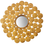 Настенное зеркало Ernest Metal Brass Mirror варинант исполнения - 1 | Loft Concept в Москве