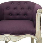 Кресло низкое в стиле прованс Louis French Armchair violet flax варинант исполнения - 3 | Loft Concept в Москве