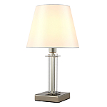 Настольная лампа с белым тканевым абажуром в форме конуса Laurent варинант исполнения - 2 | Loft Concept в Москве