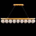 Люстра линейная прямоугольная с сферическими плафонами Phased Spheres варинант исполнения - 1 | Loft Concept в Москве