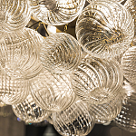 Люстра подвесная с рифлёными стеклянными шарами в форме воздушного облака Berries Chandelier варинант исполнения - 3 | Loft Concept в Москве