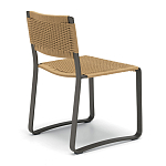 Дизайнерский стул с каркасом из металла с плетеными сиденьем и спинкой GREEN POINT Chair варинант исполнения - 3 | Loft Concept в Москве