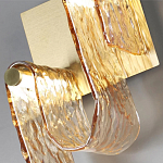 Бра волнистой формы из фактурного стекла Wave варинант исполнения - 8 | Loft Concept в Москве