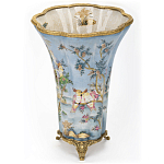 Фарфоровая ваза с изображением попугаев Eden Garden варинант исполнения - 3 | Loft Concept в Москве