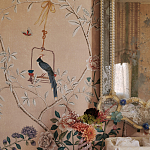 Обои ручная роспись Cecily pink варинант исполнения - 5 | Loft Concept в Москве