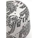 Пуф Wakonda с Круглыми ножками Черно-Белый орнамент варинант исполнения - 4 | Loft Concept в Москве