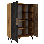 Шкаф двухдверный с 2-мя отделами с полками Stone Effect варинант исполнения - 3 | Loft Concept в Москве