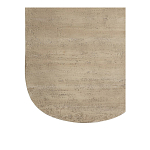 Столик кофейный кремового цвета с овальной столешницей и круглым основанием Cream Dalmen Table варинант исполнения - 4 | Loft Concept в Москве