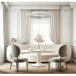 Люстра кольцевая с текстурной огранкой Reflection of Reality варинант исполнения - 5 | Loft Concept в Москве