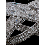 Люстра на 2 кольца с текстурной огранкой Reflection of Reality варинант исполнения - 8 | Loft Concept в Москве