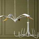 Люстра белая с плафонами в виде лепестков Delicate Flower варинант исполнения - 5 | Loft Concept в Москве