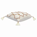 Подушка декоративная с геометрическим узором и кисточками Divine Abstractions варинант исполнения - 1 | Loft Concept в Москве