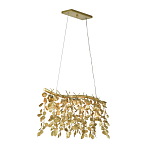 Люстра золотая с декором в виде веток эвкалипта Eucalyptus Branches варинант исполнения - 2 | Loft Concept в Москве