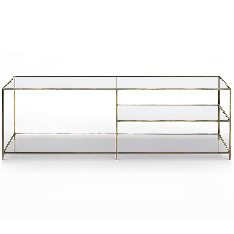 -     Tingey Metal Glass TV Stand      | Loft Concept 