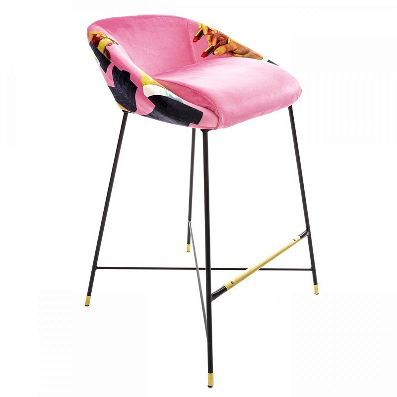 Барный стул Seletti High Stool Pink Lipsticks