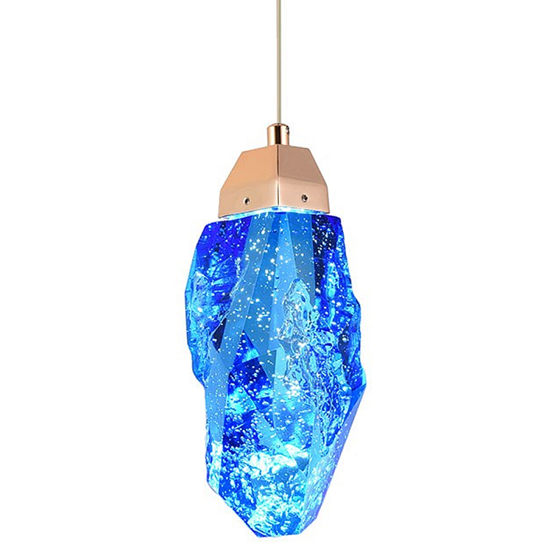   Soar Hanging Lamp Brass Blue      | Loft Concept 