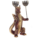 Подсвечник в виде дракона Dragon with Two Candlesticks Red варинант исполнения - 1 | Loft Concept в Москве
