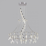 Люстра подвесная из металла с хрустальными прозрачными подвесками Quasar 81 варинант исполнения - 10 | Loft Concept в Москве