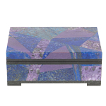 Шкатулка из натурального камня лазурит и чароит Stone Casket варинант исполнения - 2 | Loft Concept в Москве