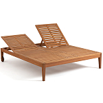 Шезлонг двухместный из эвкалипта Sunset варинант исполнения - 4 | Loft Concept в Москве