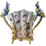 Ваза фарфоровая с попугаями Ferra варинант исполнения - 2 | Loft Concept в Москве