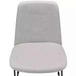 Стул мягкий светло-серый Chair Gray Runners варинант исполнения - 5 | Loft Concept в Москве