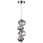 Подвесной светильник с 4-мя рифлеными стеклянными шарами Marcelh Light варинант исполнения - 2 | Loft Concept в Москве