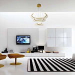 Люстра подвесная с 3-мя кольцевыми светодиодными лампами Catcher варинант исполнения - 2 | Loft Concept в Москве