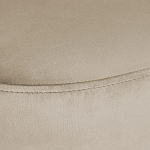 Банкетка овальная бежевый велюр на 4-х металлических ножках черного цвета SANJAY варинант исполнения - 5 | Loft Concept в Москве