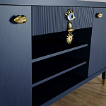 Комод-буфет Elsa Dreams Blue с открытыми полками   варинант исполнения - 4 | Loft Concept в Москве