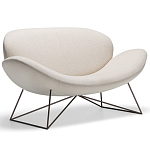 Дизайнерский двухместный диван Gio Ponti D.157.6  - DUE FOGLIE Sofa варинант исполнения - 7 | Loft Concept в Москве