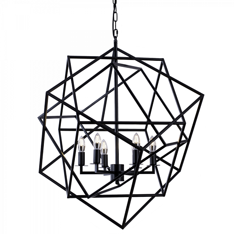  Cubist Small Chandelier Black    | Loft Concept 