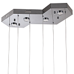 Люстра c 6-ю стеклянными плафонами хром Sparkling Bubbles Tube Chrome Hanging Lamp варинант исполнения - 3 | Loft Concept в Москве