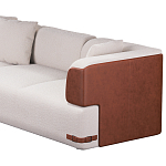 Трехместный диван Richmond с кожаной отделкой варинант исполнения - 6 | Loft Concept в Москве