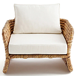 Кресло из плетеного гиацинта Gardner Wicker Armchair варинант исполнения - 2 | Loft Concept в Москве