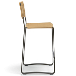 Дизайнерский стул с каркасом из металла с плетеными сиденьем и спинкой GREEN POINT Chair варинант исполнения - 14 | Loft Concept в Москве