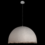 Подвесной светильник в форме купола белого цвета с ажурной бахромой Tactile Line варинант исполнения - 3 | Loft Concept в Москве