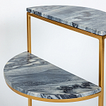 Кофейный столик с подстольем из металла Halves варинант исполнения - 4 | Loft Concept в Москве