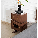 Тумбочка прикроватная с ящиком и дверцей Робот Robot Desk варинант исполнения - 4 | Loft Concept в Москве