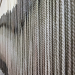 Пейзаж из нитей Макраме Wall decor Black and White Landscape варинант исполнения - 3 | Loft Concept в Москве