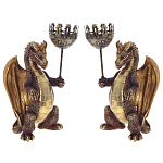 Подсвечник в виде дракона Dragon candlestick L or R варинант исполнения - 2 | Loft Concept в Москве