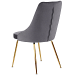 Стул в серой велюровой обивке Ward Grey Velour Chair варинант исполнения - 4 | Loft Concept в Москве