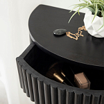 Прикроватный подвесной столик с ящиком черный Bedside Hanging Table варинант исполнения - 3 | Loft Concept в Москве