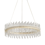 Люстра круглая с прозрачными стеклянными трубками 51 см Nembus варинант исполнения - 1 | Loft Concept в Москве