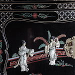 Шкаф черный в китайском стиле  Chinese Cabinet Black варинант исполнения - 3 | Loft Concept в Москве